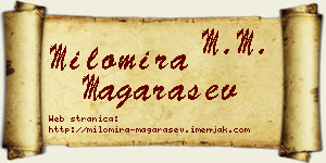 Milomira Magarašev vizit kartica